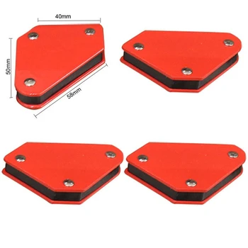 

4 pcs/set Mini Triangle Welding Positioner 9LB Magnetic Fixed Angle Soldering Locator Tools Without Switch Welding Accessories