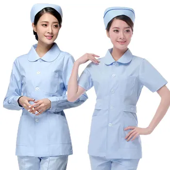 

Nurse Uniforms Women Doctor Clothing Women White Coats Medical Surgical Clothes Pharmacy Hospital Beauty And Health Workwear New