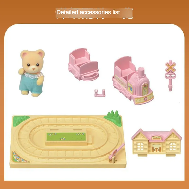 Sylvanian Families игрушка Sylvanian Families Детский Сад Счастливый маленький поезд детский игровой домик для девочек кукла 5320