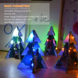 3D Мини PCB стерео Рождественская елка DIY музыкальный набор электронный Обучающий набор Рождественская елка DIY Набор электронный набор