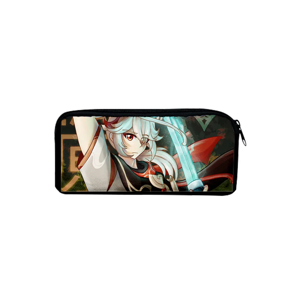 

2021 Genshin Impact Kaedehara Kazuha 3D Print Boy Girl Pencil Box Child stationery Storage Bag Pencil bag Simple Student Pen bag