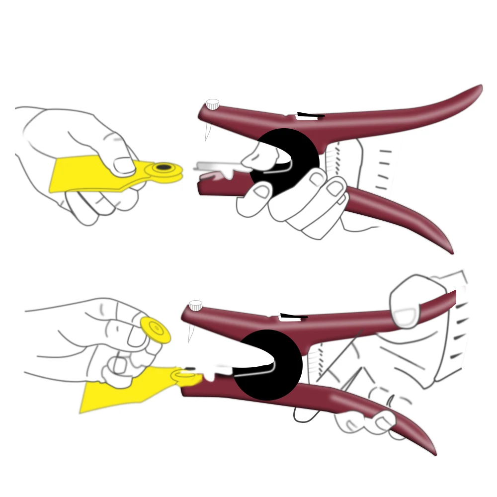 Ушные бирки, плоскогубцы, устройство для животноводства, металлический ушной шип, щипцы, свиная корова, овца, инструмент для идентификации, плоскогубцы, пинцет, аппликатор, Скидка 40