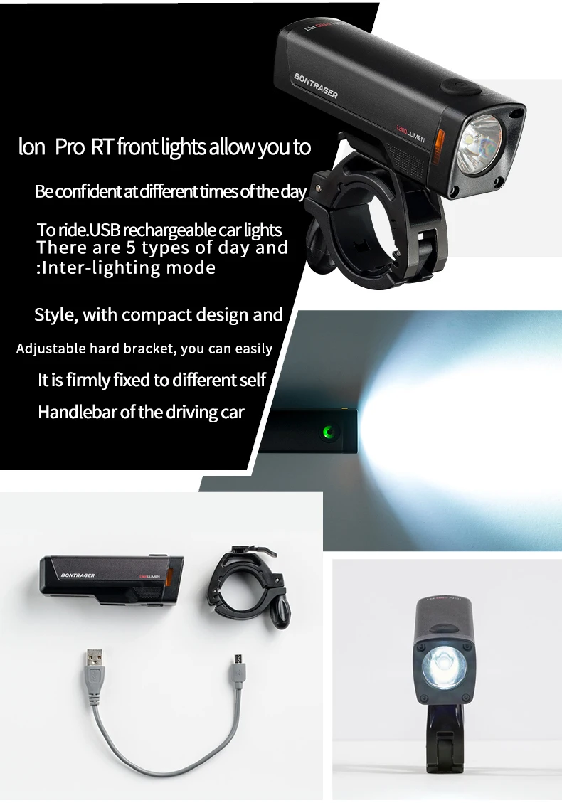 TREK Bontrager Ion Pro RT Rechargeable Light 4Bike Cycling Marketplace