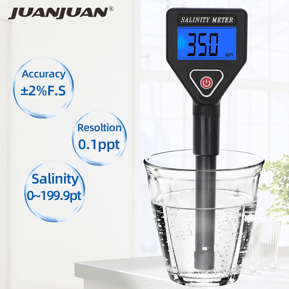 

Salt Meter Salinity Tester Waterproof Salinometer Salty Gauge Salty Tester Water Quality Measure Tool For Aquarium Pool 40%off