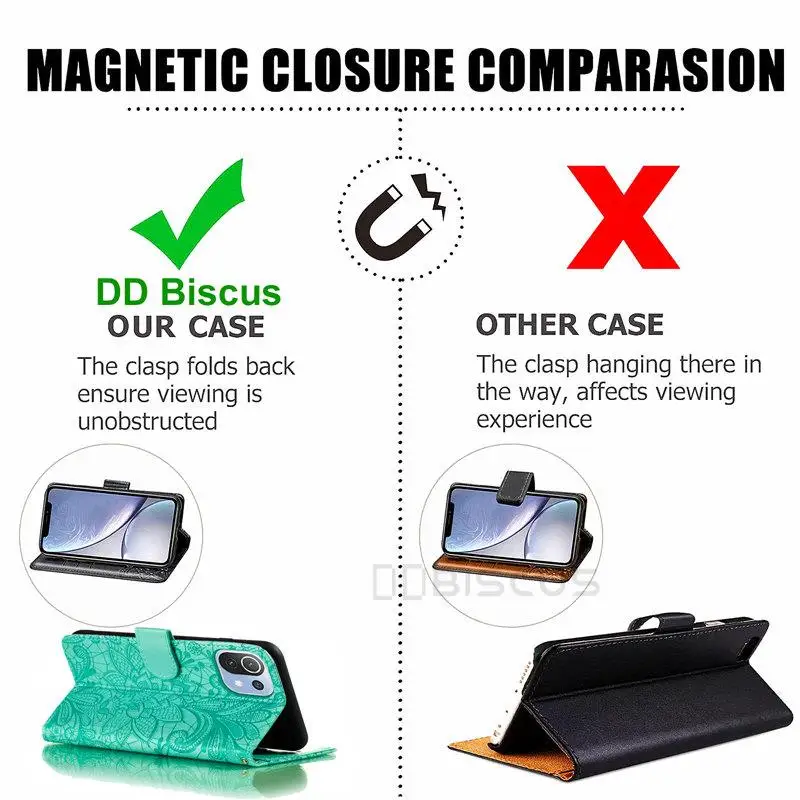 Universal Leather Flip Wallet Phone Case - Elegant and Durable Protection