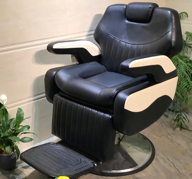 Beleza criativa salão cadeira barbeiro cadeiras encosto poltrona barbearia  cadeira corte cabelo fezes de beleza doméstica U - AliExpress