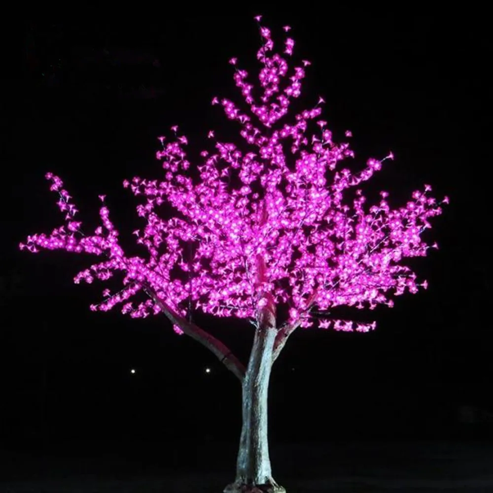 Светодиодный светильник 5 футов, Высота 1,5 м, Вишневое дерево, наружное использование, Свадебный Сказочный садовый праздничный светильник, Декор, 786 светодиодный s, 5 цветов - Цвет: 7