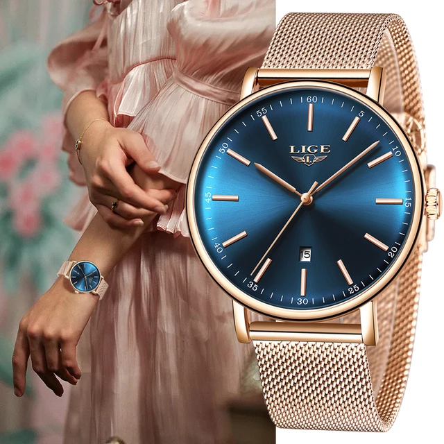 Moda Ultra Fina Mulher Relógio De Quartzo Senhoras Relógio De Pulso De Luxo  Marca Feminina Relógios De Aço Para Relogio Feminino - Relógios De Pulso De  Quartzo - AliExpress