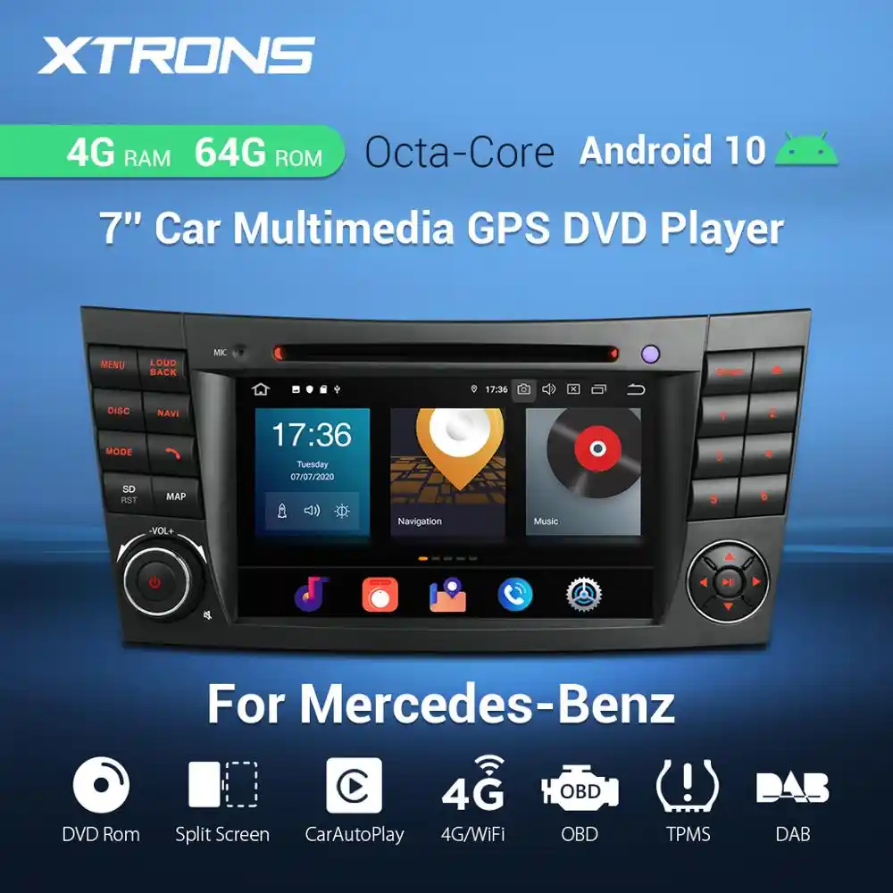 Xtrons Px5 Android 10 0 Radio Auto Dvd Player Gps Obd Fur Mercedes Benz E Klasse W211 E200 E220 E240 E270 E280 2002 2008 Cls W219 Car Dvd Player Xtrons Androiddvd Car Player Aliexpress