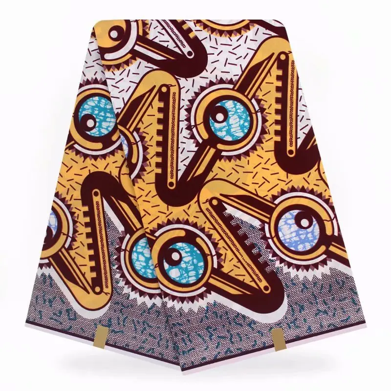 Африканская настоящая голландская восковая ткань, африканская восковая ткань для нигерийской распродажи, органза, хлопок, восковая ткань