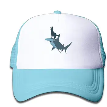 

Mesh Cap The Kitten and The Shark Trucker Hats Baseball caps Adjustable for Kids Toddler