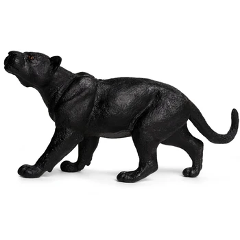 

Simulation Black Panther Collection Toy Plastic Animal Static Solid Wild Animal Toy Children