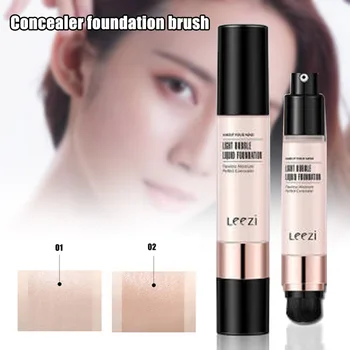 

Liquid Foundation with Brush 2-IN-1 Waterproof Oil Control Makeup Long-lasting Concealer Foundation SK88