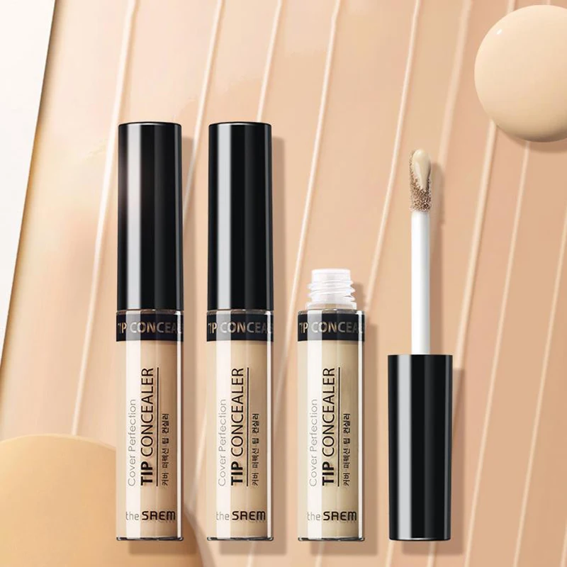 THE SAEM Cover Perfection Tip Concealer 6.5g 8 Colors Liquid Base Contour Moisturizer Makeup Face Foundation Korea Cosmetics