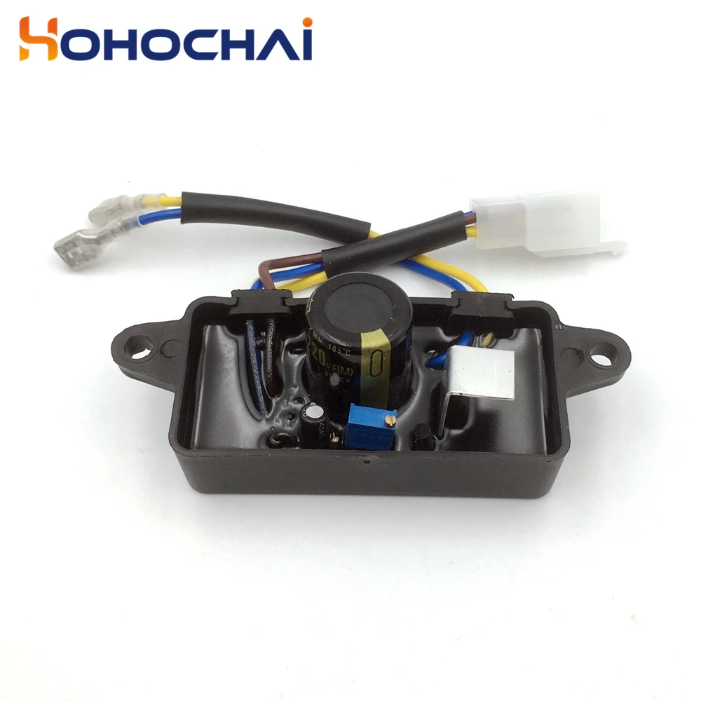 소형 가솔린 발전기용 AVR 자동 전압 조정기 안정기, 단상 6 전선, 250V/220uf, 168F GX160, 고품질