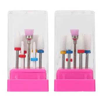 

7Pcs Nail Metal Drill Bits Nail Polishing Burr Manicure Pedicure Accessory Tool Set