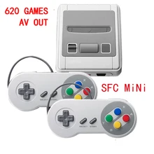 Супер Мини Ретро ТВ игровая консоль AV Out классический портативный плеер для SFC 620 игр двойной геймпад Семейный ТВ ностальгические Игровые приставки