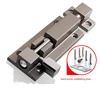 Safety Guard Latch Slide Lock Door Drawer Barrel Bolt 2 Inch 3 Inch, Silver Thick Aluminum Alloy Open Latch Door Lock with Screw ► Photo 2/5