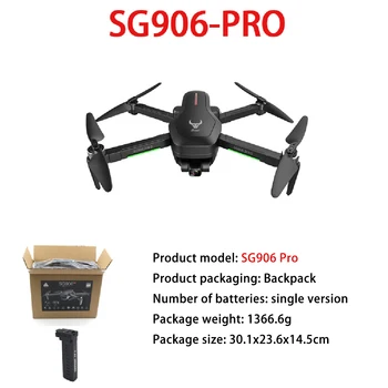 

Sg906 Pro Drone 4k HD Mechanical Gimbal Camera 5g Wifi GPA System Supports Tf Card Flight 25 Min Rc Distance 1.2km VS SG700 S167