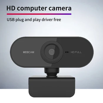 

2MP Full HD 1080P Webcam with Microphone Auto Focus 1920 x 1080p USB Web Camera Widescreen Video Work Home Accessories