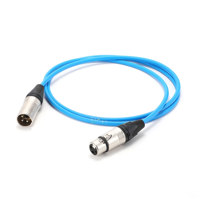1Pcs CANARE DA202 broadcast grade NEUTRIK digital audio cable 110 ohm AES/EBU XLR male and female balanced cable HiFi