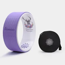 Фиолетовый Йога Колесо назад стрейч спортивный Тренажерное колесо тренировка Пилатес колесо Фитнес Бодибилдинг, тренировка Пилатес кольцо Йога инструмент