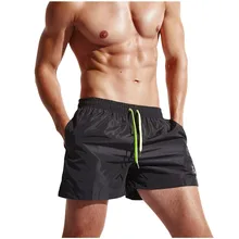 Мужские плавки-шорты для купания, купальный костюм, летние однотонные спортивные шорты, пляжные штаны, модные большие шорты D