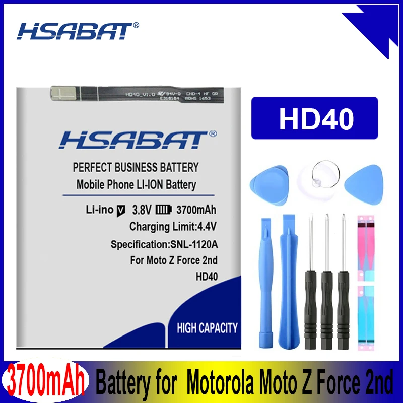 Аккумулятор HSABAT HD40 SNN5987A 3700 мА/ч для Motorola Moto Z Force 2nd gen Z2 с аккумулятором на/05