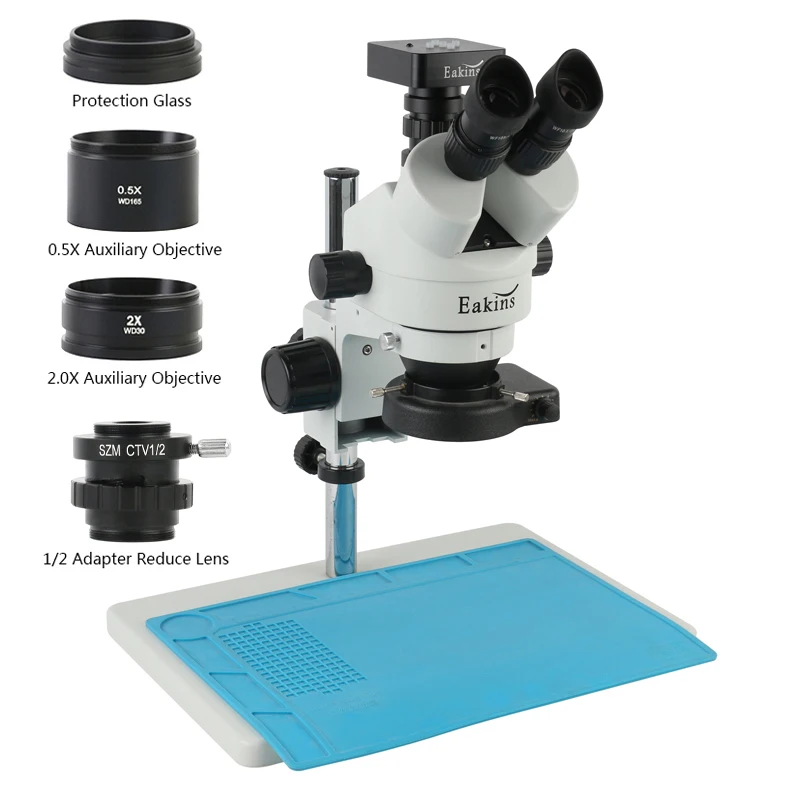 Objective Lens Stereo Microscope Auxiliary for School SZM Video 