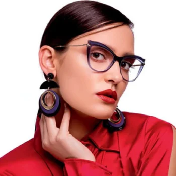 

Cat Eye Glasses Frames Brand Designer Transparent Glasses Frame For Women Vintage Eyeglasses Female Clear Lens Spectacles
