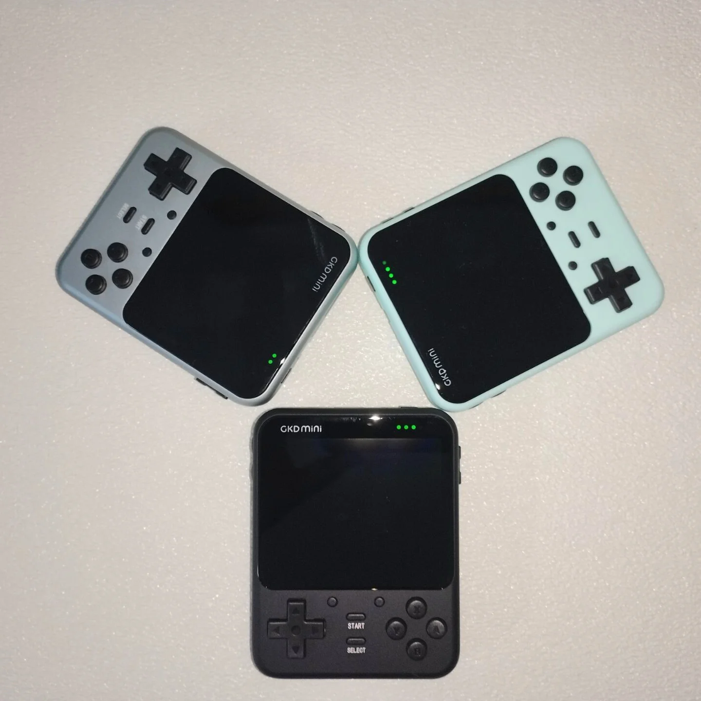 

gkdmini metal black mini handheld game console metal body open source handheld handheld video game