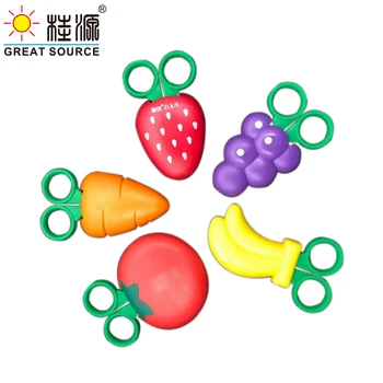 

Children DIY Scissors Lovely Magnet Fruit Shape Sleeve Cap(5pcs)