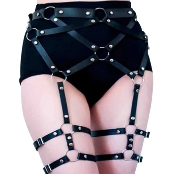 

Garter Body Sexy KTV Nightclub Punk Circle Harness Belts Adjustable