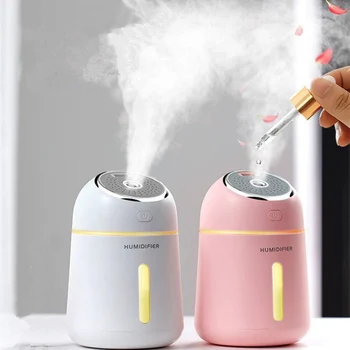

KBAYBO 330ML USB rechargeable ultrasonic air humidifier portable aroma Essential Oil diffuser with fan multi-function Atomizer