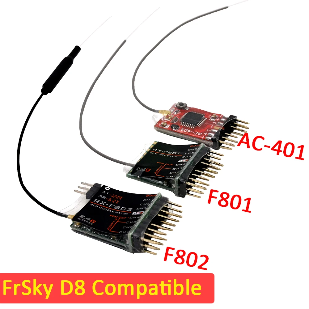 FrSky Jumper D8 совместимый 4/8 канальный приемник AC401/ F80/ F802er для X9D/ X9D P/ QX7 XJT DFT DJT DHT модули