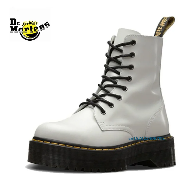Женские ботильоны Dr.Martens из кожи на толстой подошве с боковой молнией платформе