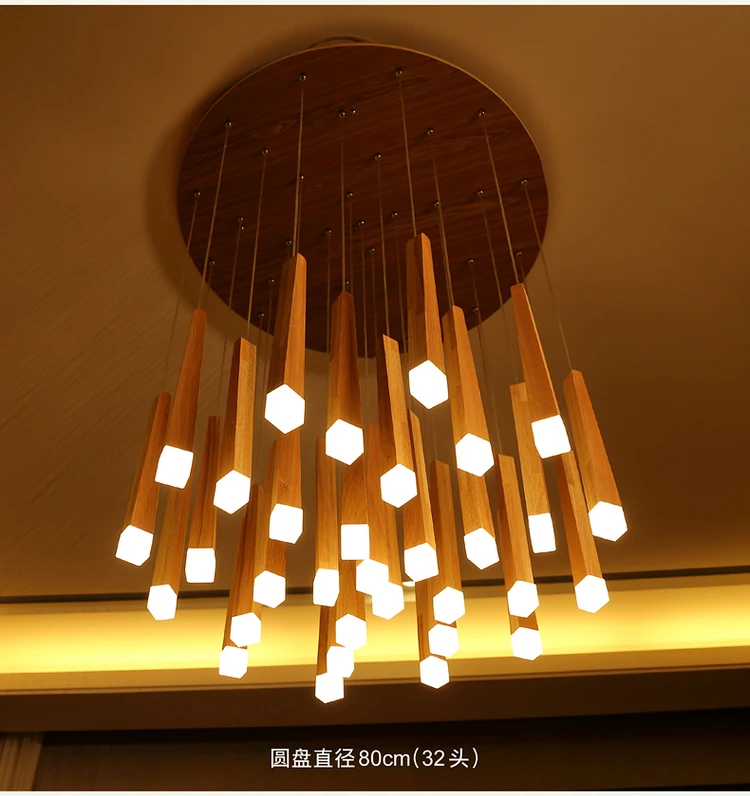 

LED Pendant Lamp Simple Europe Simple Wooden Light 30CM 220V Surface Mounted For Palor Study Master Dining Bedroom