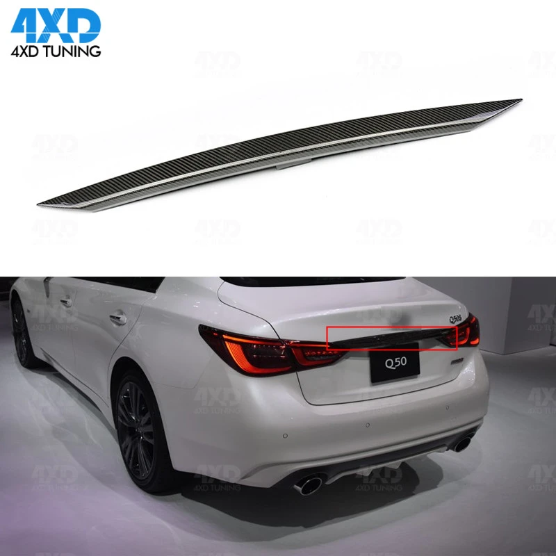 For Infiniti Q50 Carbon 2018 2019 2020 Up Carbon Fiber Rear Trunk