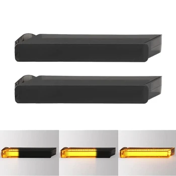 

Car Rearview Mirror LED Dynamic Turn Signal Light Indicator for Ford F150 Raptor Expedition Mark LT Black
