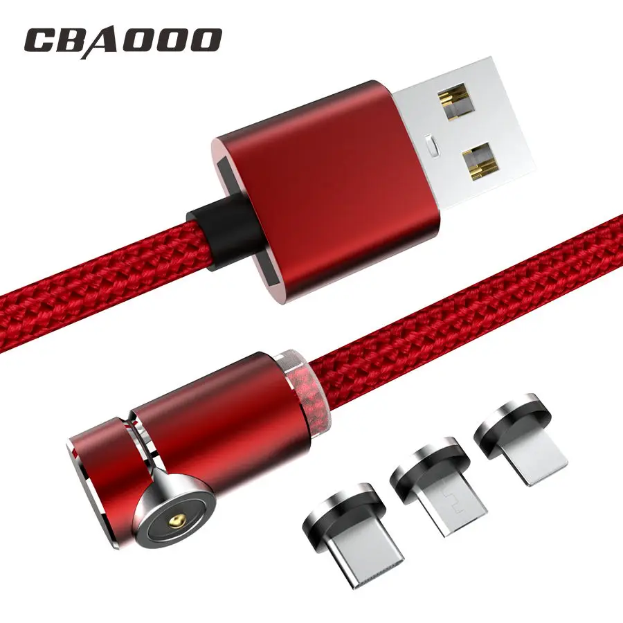 

CBAOOO 1M 2M Micro USB Cable Magnetic Cable for iphone Fast Charge USB Type C Android Mobile Phone Quick Charging Magnet Cord