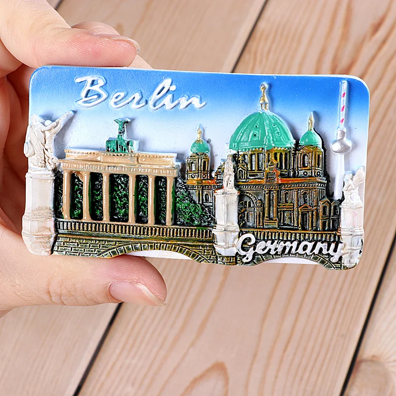 Refrigerator Stickers Greece Spain Netherlands Russia St. Petersburg Germany Berlin Spanish Prague Souvenirs Magnetic Sticker Magnetic Fridge Stickers Refrigerator Decor