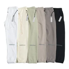 

Fw2021 Essentials Fashion Brand Guard Pants Double Line Reflective Letter Plush Pants Leisure Style Jogging Pants Men's 1:1