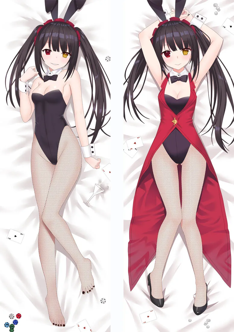 S16 Аниме Дата живой дакимакура чехол персонажи Tokisaki Kurumi Bolster чехол Itsuka Kotori Yatogami Tooka Hugs чехол для подушки - Цвет: S16