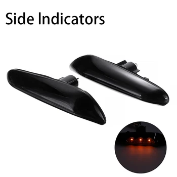 

New Pair Amber Side Indicator Repeater LED Lights Flowing Side Marker Signal Lamp Light Fit For BMW E81 E82 E87 E88 E90 E92 E60