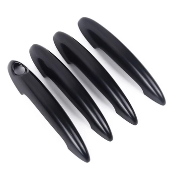 

Set Door Handle Covers Parts PC plastic Exterior For MINI R60 Countryman Cooper S 2011-2016 Black 4Pcs