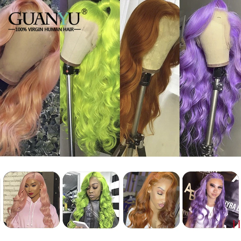 13X4/6 Roze Kant Voor Pruik Menselijk Haar 150 Dichtheid Braziliaanse Remy Ombre Blonde 613 Rood Groen blauw Paars Oranje Gekleurde Pruik 13X4/6 Roze Kant Voor Pruik Menselijk Haar 150 Dichtheid Braziliaanse Remy Ombre Blonde 613 Rood Groen blauw Paars Oranje Gekleurde Pruik