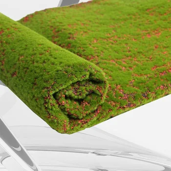 

Artificial Moss Lichen Simulation Fake Green Plants for Home Garden Patio Decoration (Red Point)