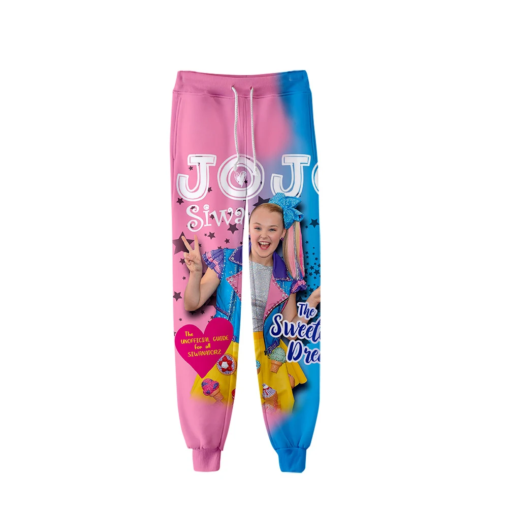 JOJO SIWA теплые поп 3D модные высококачественные повседневные узкие брюки 2
