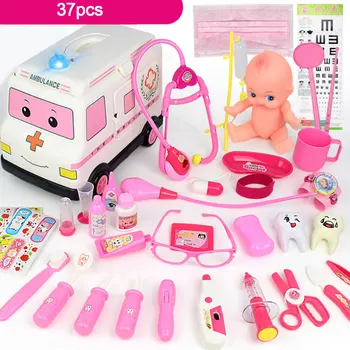 

Kids Doctor Kits Pretend Toys Boys Girls Medical Set Doctor Nurse Role Play Game Emulational Toys For Children Girls Play House