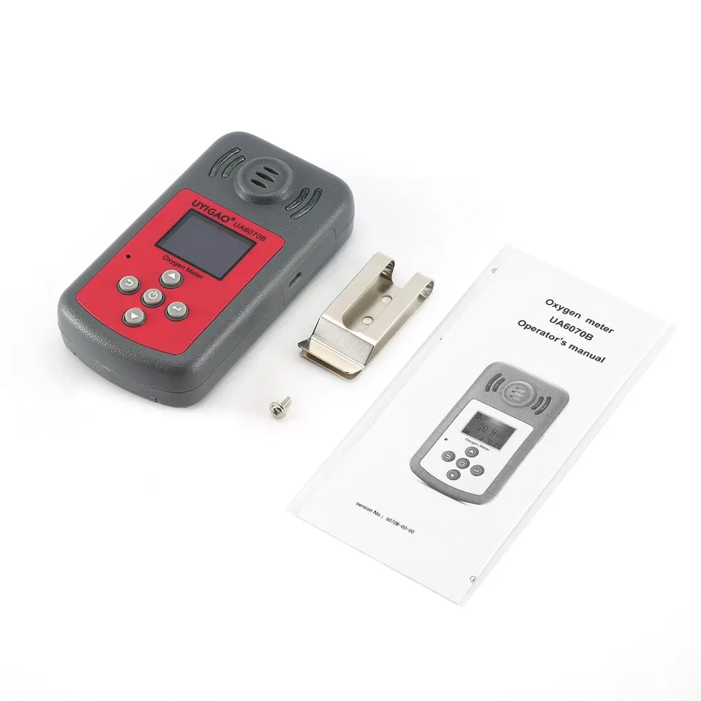 

UYIGAO Digital Oxygen Detector O2 Gas Tester Analyzer Monitor Measuring Tool Air Quality Monitor UA6070B Oxygen Meter